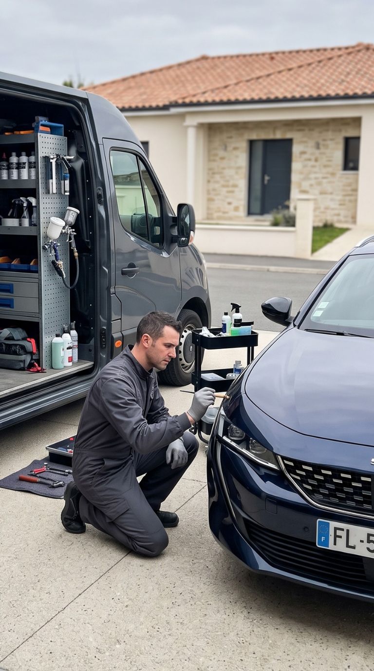 Atelier de carrosserie mobile Nord intervention de réparation rapide sur site