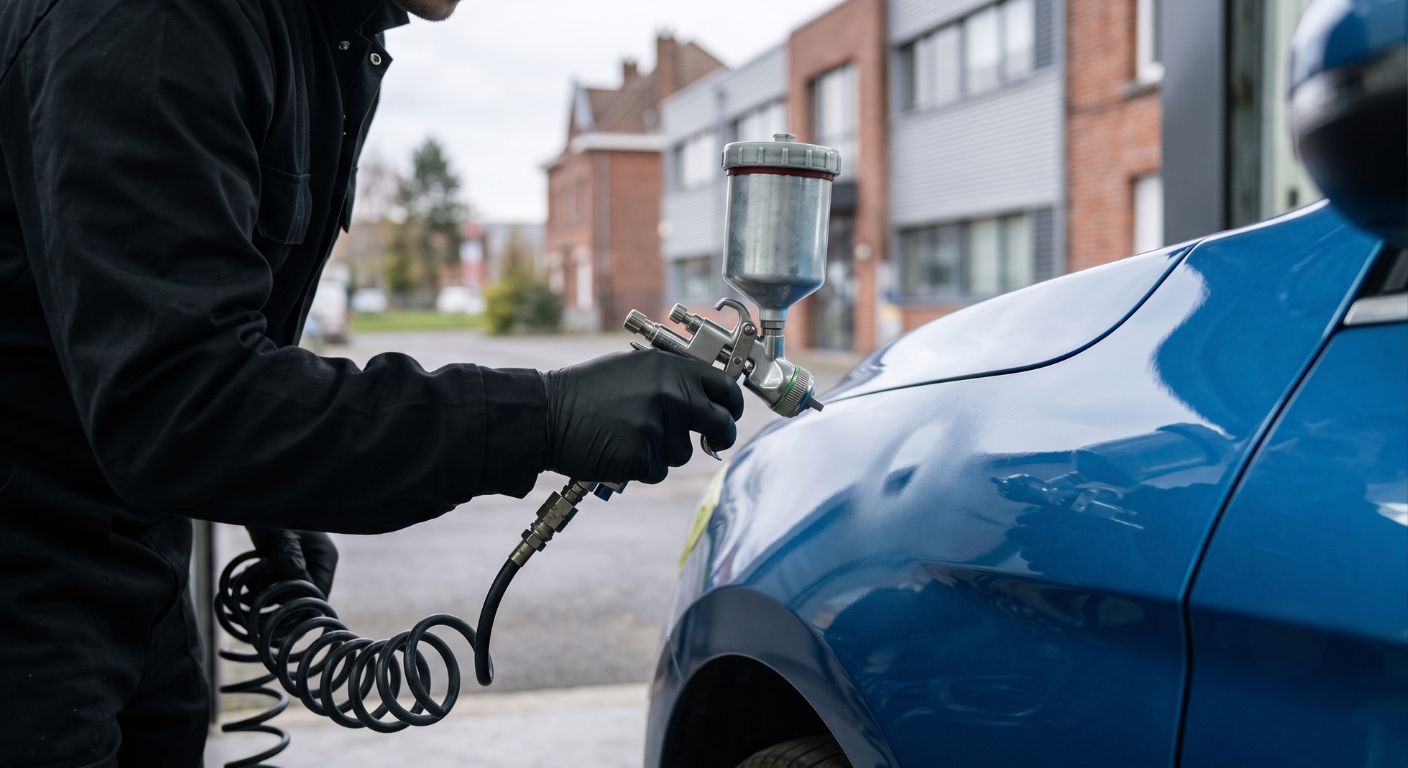Carrosserie mobile Valenciennes intervention peinture à domicile et sur site pro